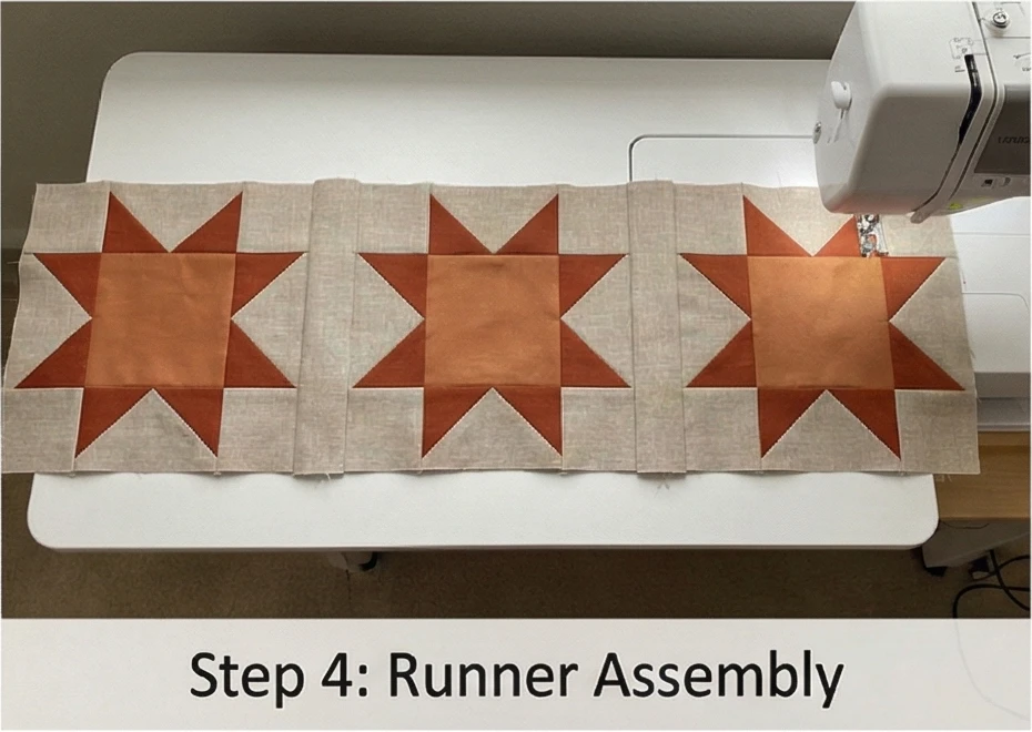 Cozy Sawtooth Star Bed Runners for a Splash of Style