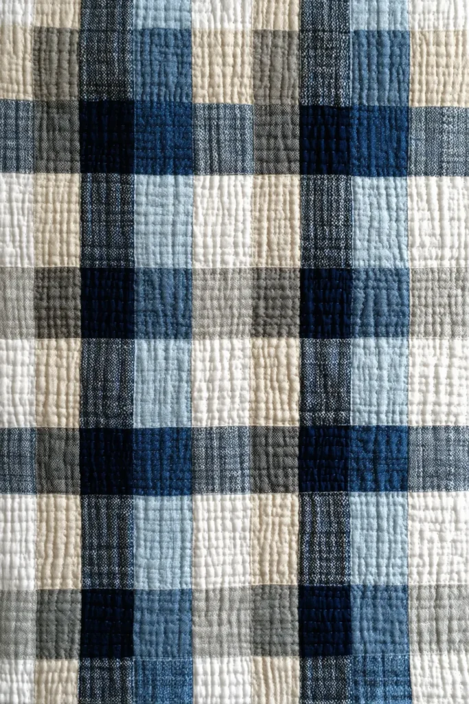 Cozy Scandinavian Plaid Quilt Design for Bed Runners