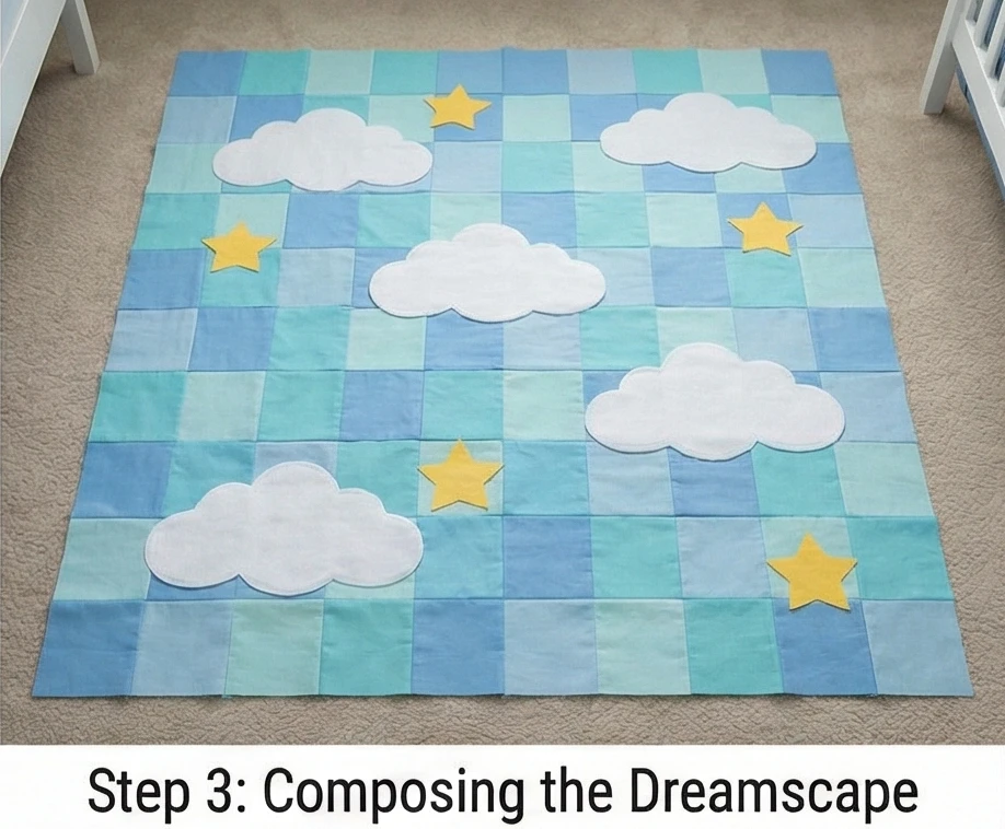 Cuddly Cloud and Star Themed Quilts for Dreamy Bedtimes