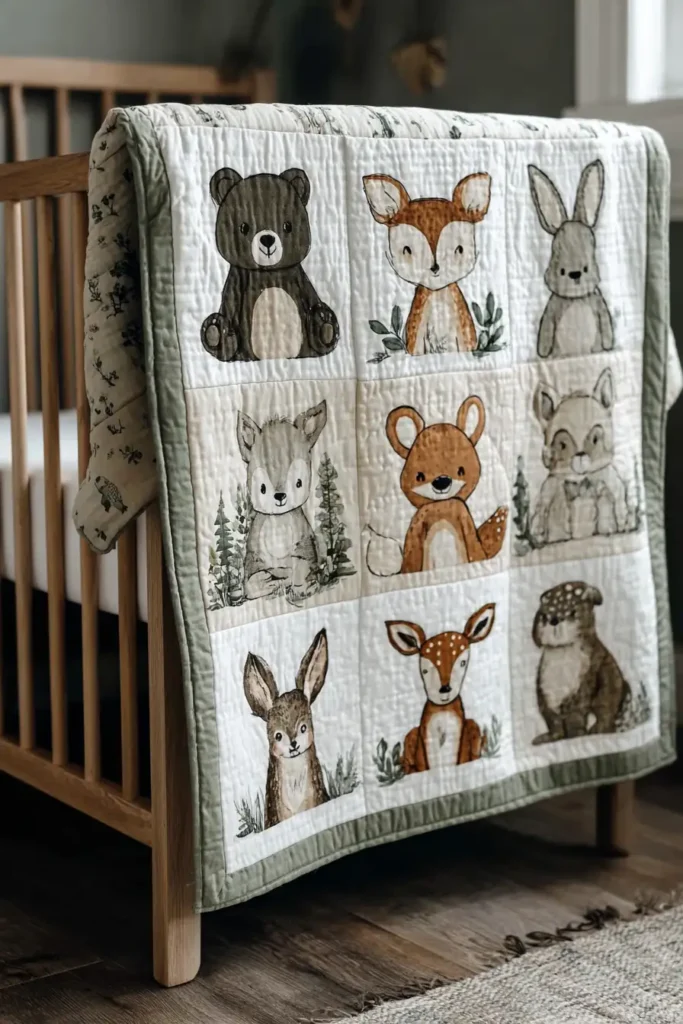 Cute Animal-Themed Baby Quilt Pattern Ideas for Cozy Everyday Use