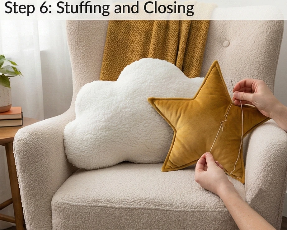 Decorative Cloud and Star Pillow Covers for Cozy Reading Nooks