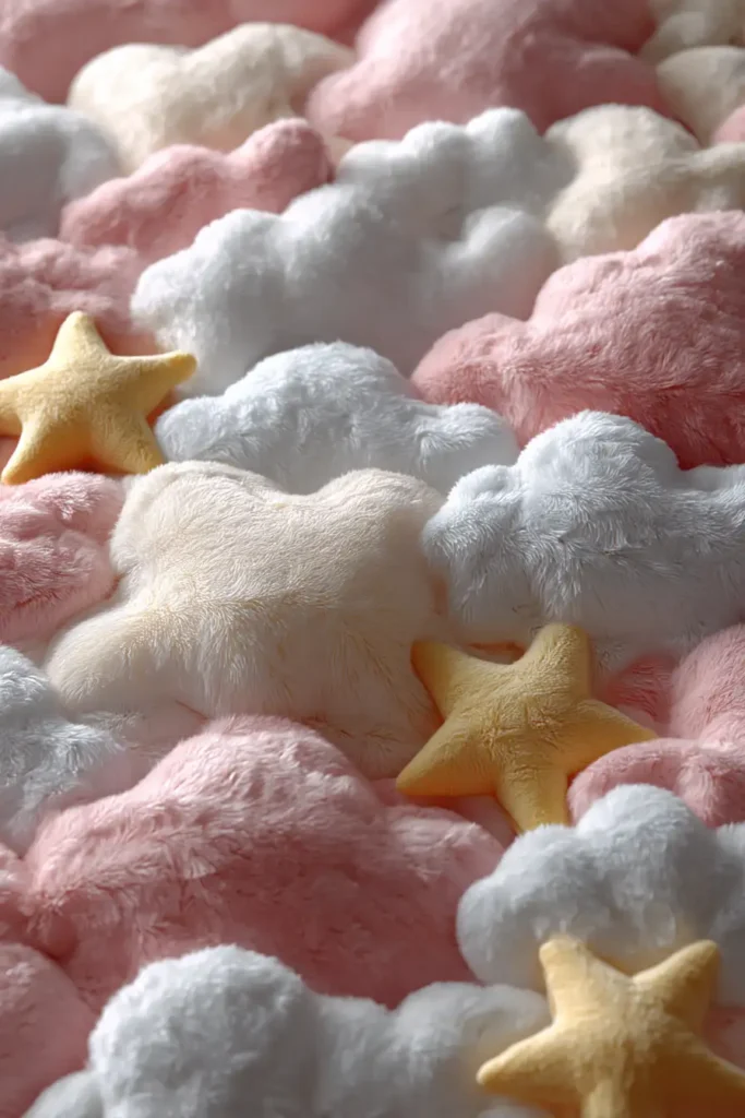 Decorative Cloud and Star Pillow Covers for Cozy Reading Nooks