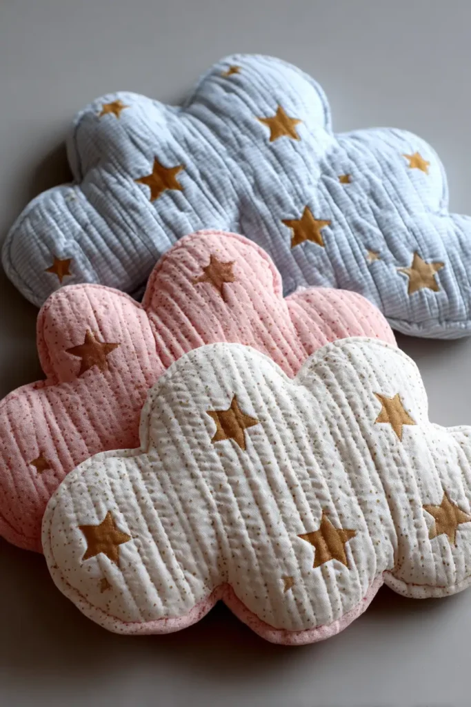 Decorative Cloud and Star Pillow Covers for Cozy Reading Nooks