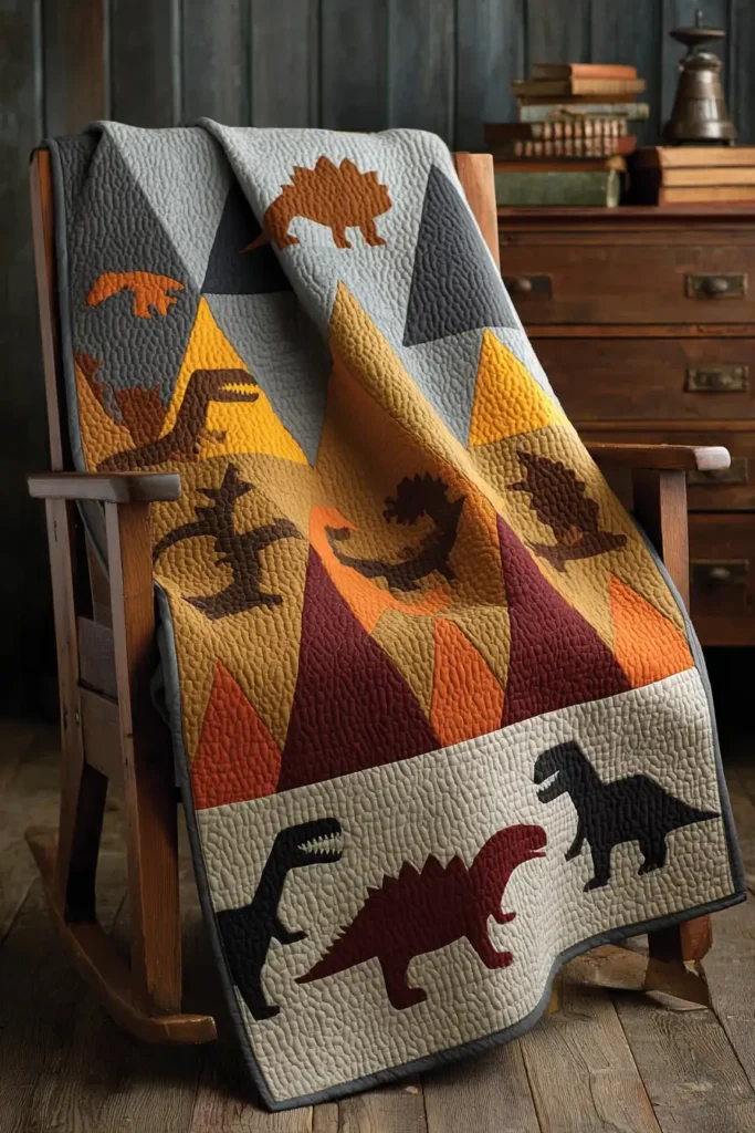 Dinosaur Roar Quilt Patterns for Adventurous Boys' Rooms