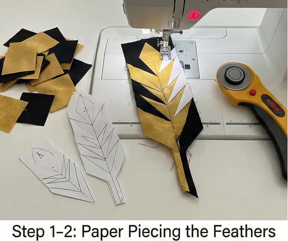 Dramatic Feathered Star Wall Hangings for Statement Art