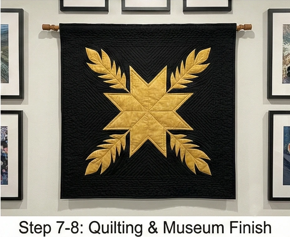 Dramatic Feathered Star Wall Hangings for Statement Art