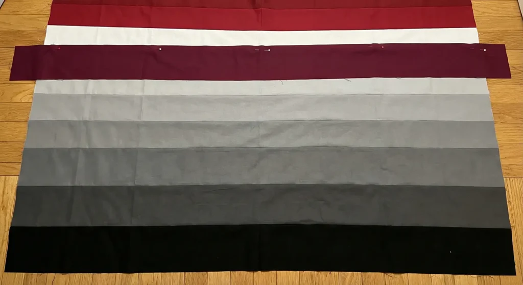 Dramatic Ombre Red, Black, and White Quilt Patterns