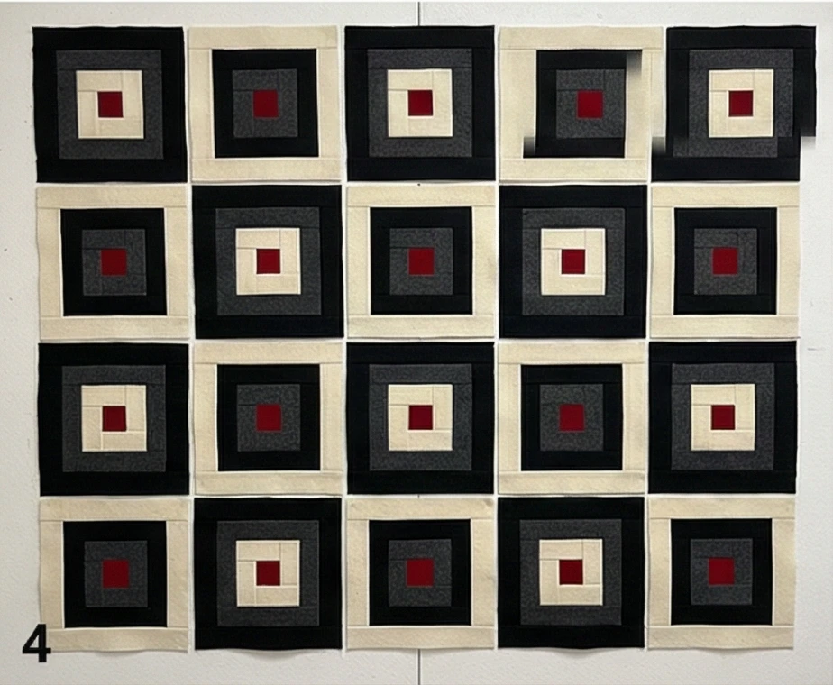 Elegant Black and Cream Wool Quilt Designs for Timeless Decor