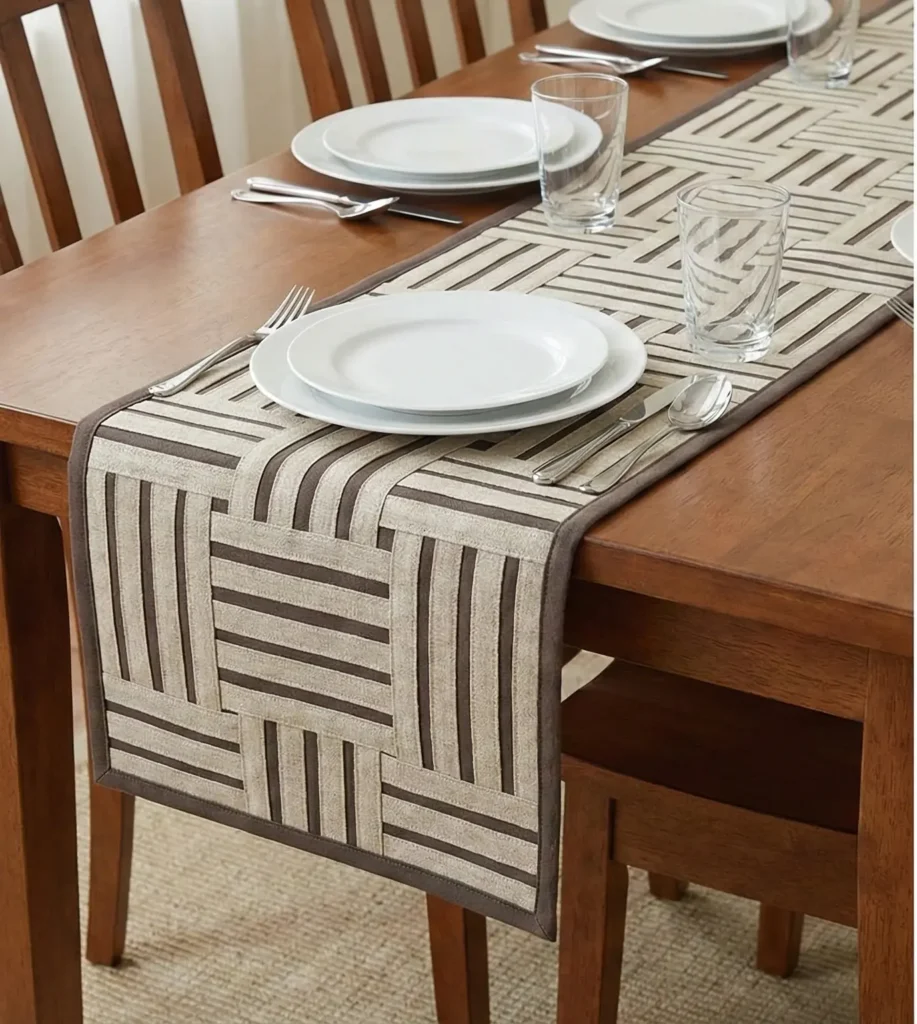 Elegant Lauhala Weave Hawaiian Quilt for Tabletop Accents