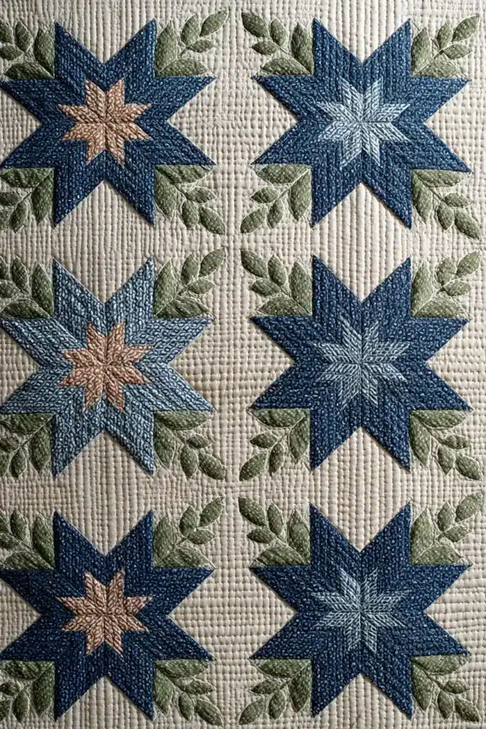 Elegant Star Quilted Sofa Throws for Year-Round Coziness