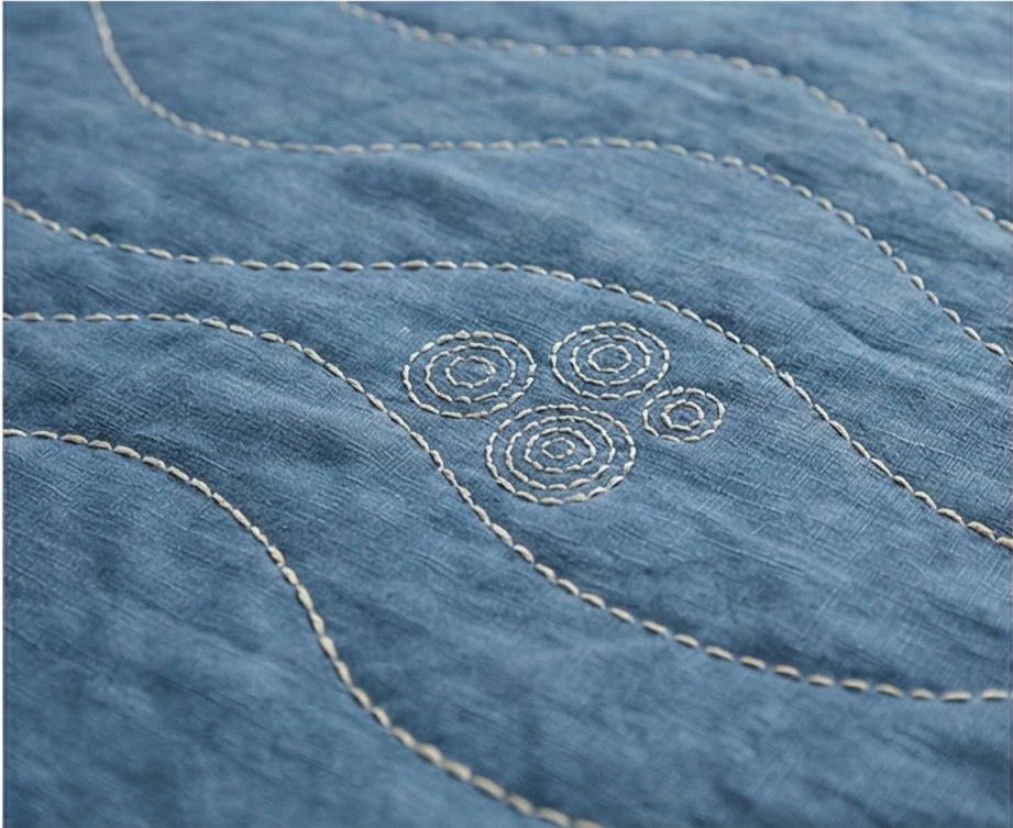 Elegant Whole Cloth Quilts with Hand-Stitched Texture