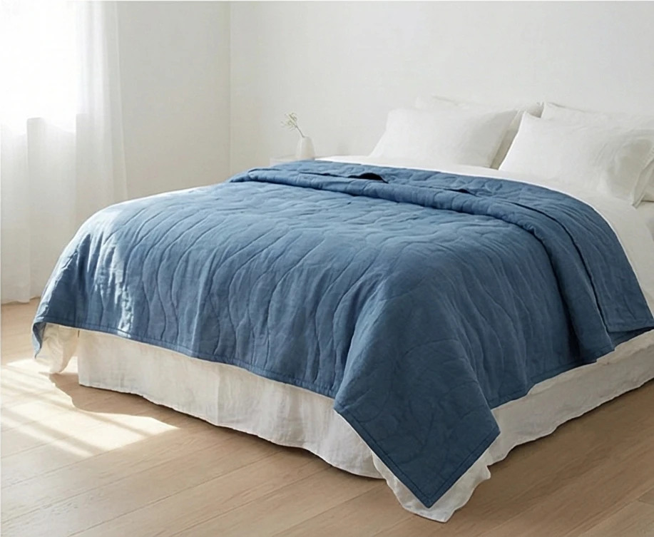 Elegant Whole Cloth Quilts with Hand-Stitched Texture