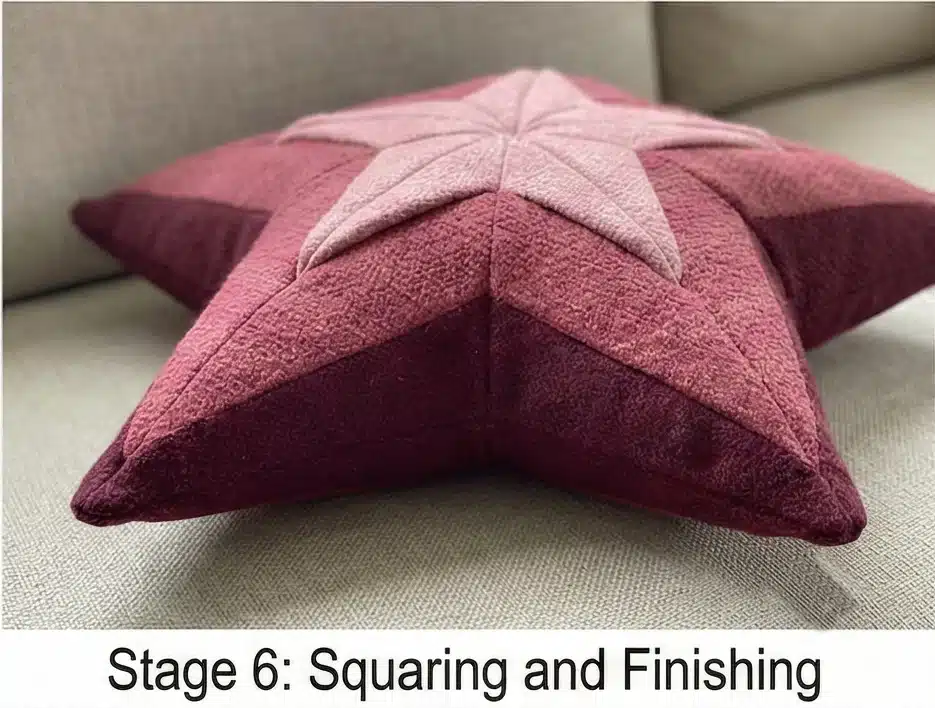 Folded Star Quilted Cushion Covers for Textured Decor