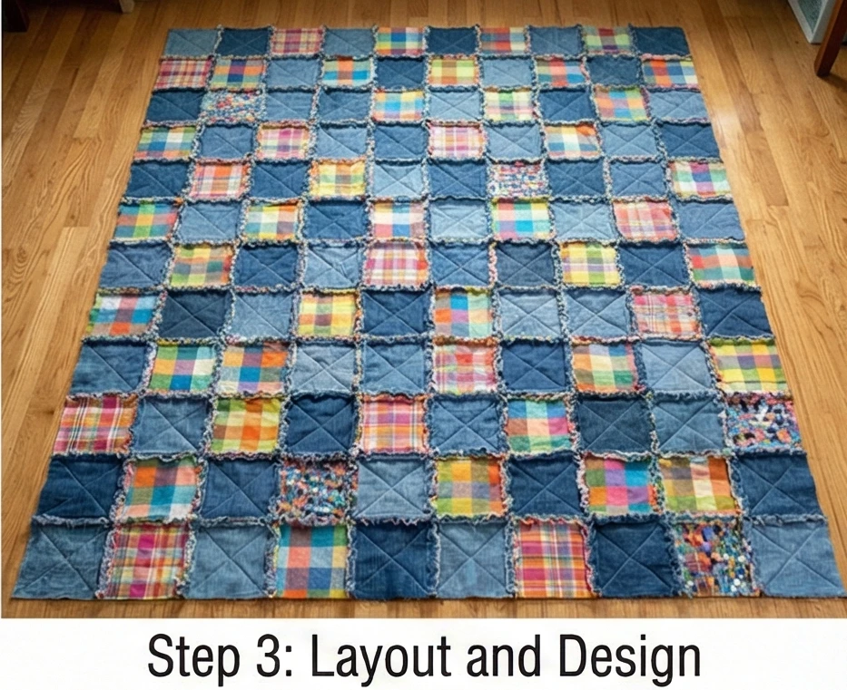Fun and Funky Rag Quilt Bedding for Textured Warmth