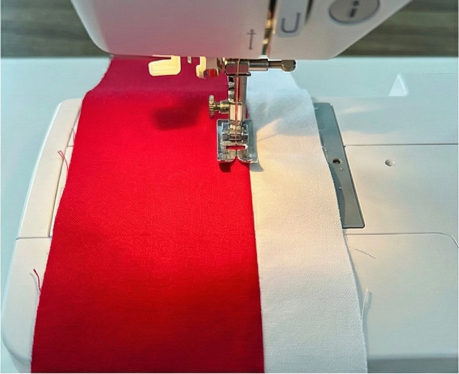 Gingham Red and White Quilt with Black Borders for Throw Blanket