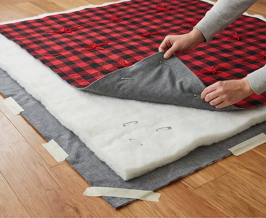 Hand-Tied Flannel Comforters for Extra Loft and Warmth