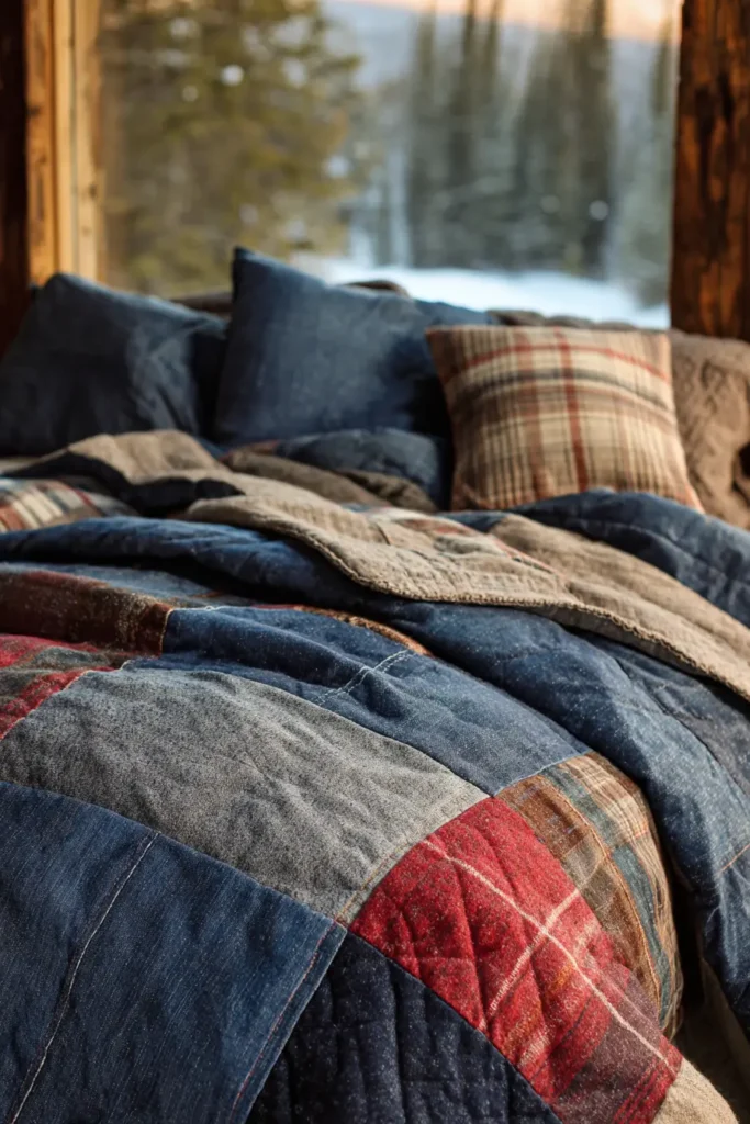 Heavyweight Denim and Flannel Utility Quilts for Cold Climates