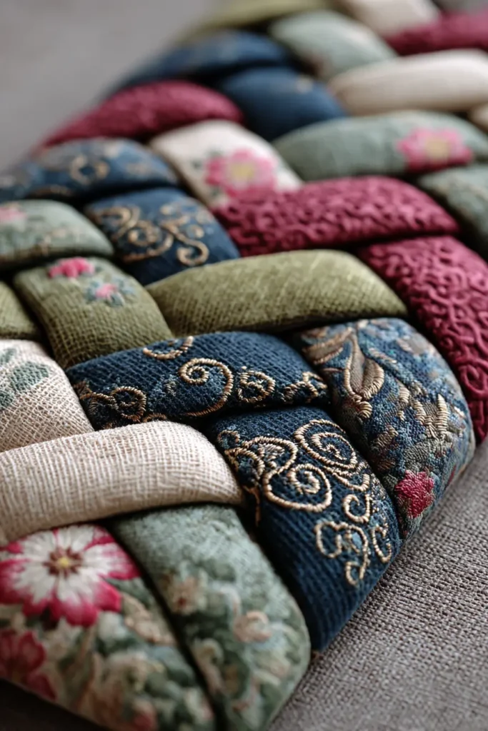 Hishizashi (Dovetail) Stitching for Detailed Quilted Wall Art