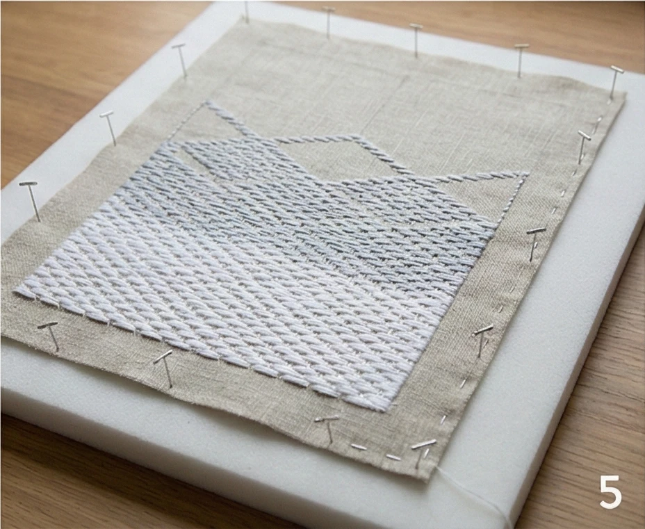 Hishizashi (Dovetail) Stitching for Detailed Quilted Wall Art