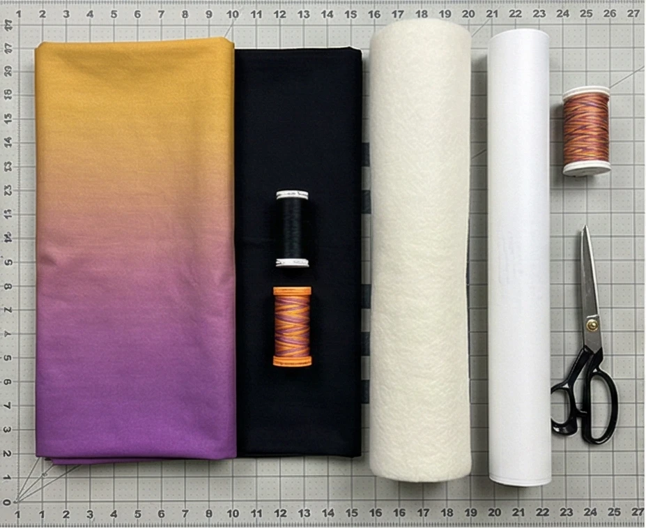 Island Sunset Hawaiian Quilt Design for Wall Hangings