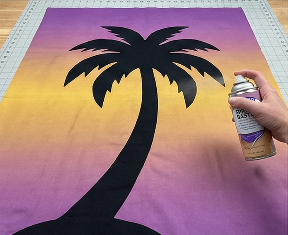 Island Sunset Hawaiian Quilt Design for Wall Hangings