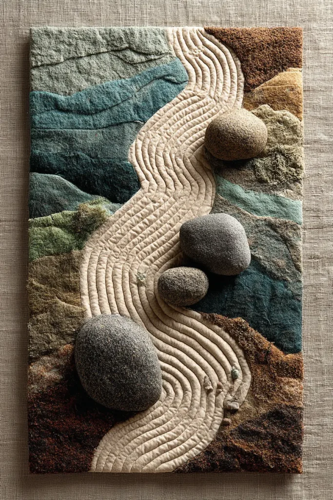 Japanese Garden Inspired Quilts for Wall Decor and Serenity
