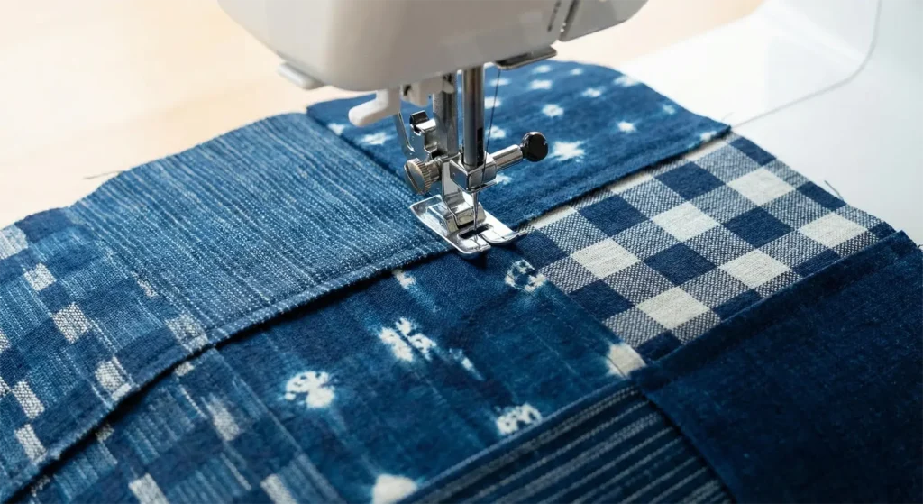 Japanese Kasuri Fabric Sofa Covers for Textured Comfort