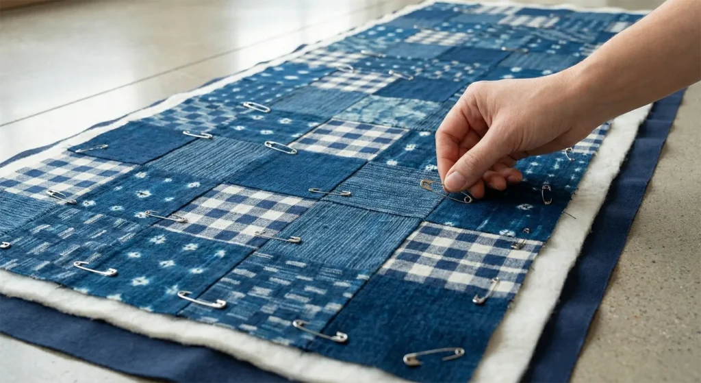 Japanese Kasuri Fabric Sofa Covers for Textured Comfort