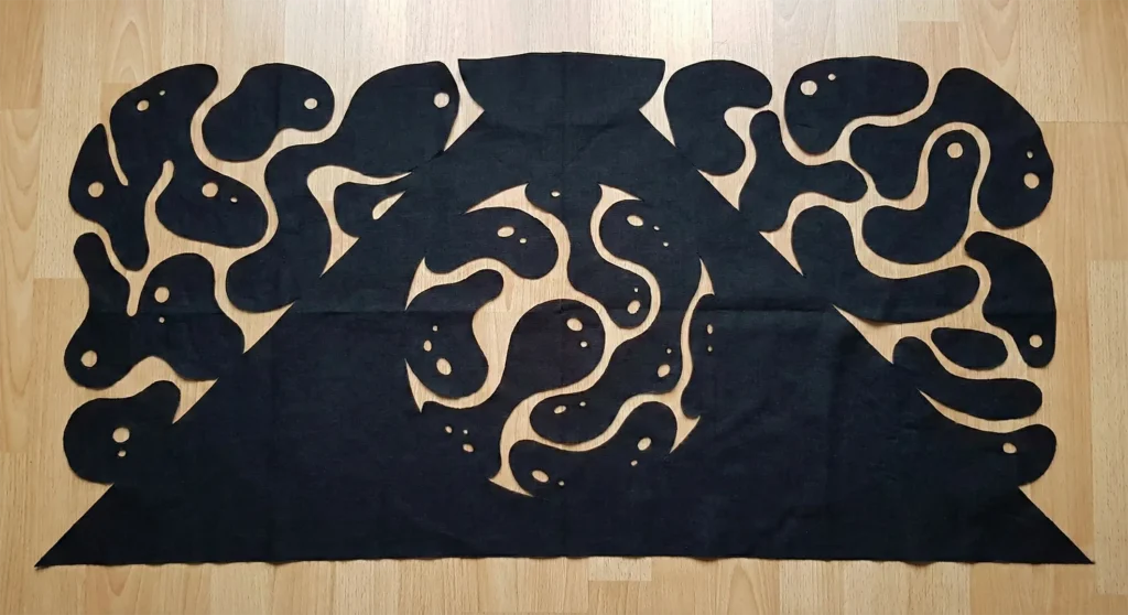 Lava Rock Hawaiian Quilt Pattern for Floor Quilts