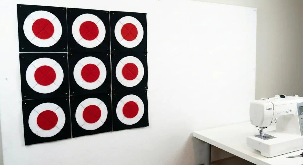 Layered Red, Black, and White Quilts for Cozy Statement Bedrooms