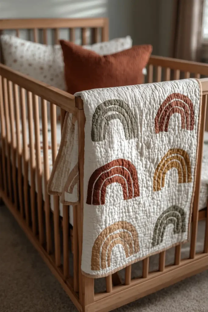 Matching Baby Quilt and Bed Sheet Pattern Ideas