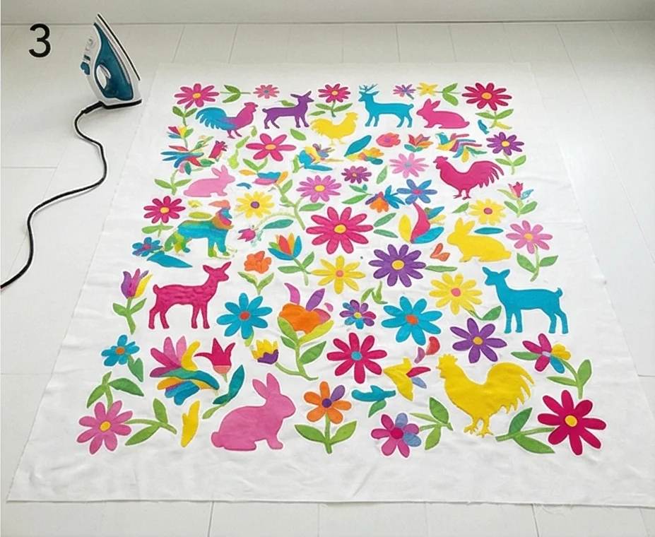 Mexican Otomi Embroidery-Inspired Quilts