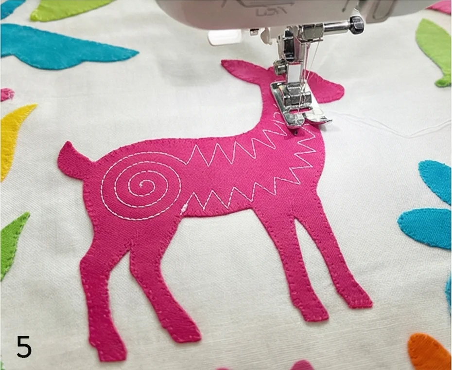 Mexican Otomi Embroidery-Inspired Quilts