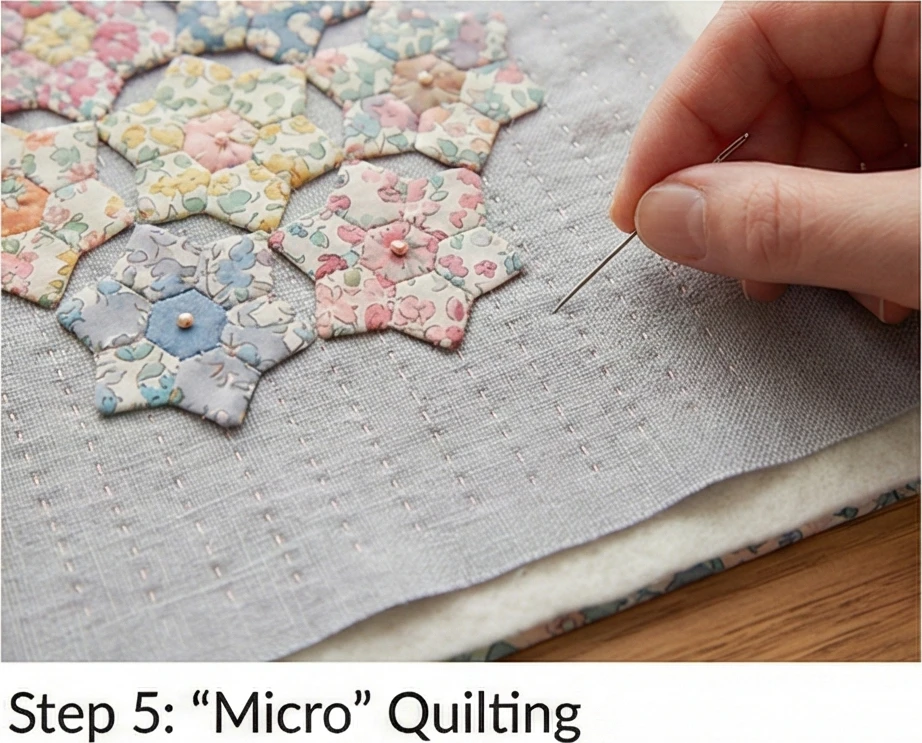 Miniature Seven Sisters Star Quilts for Shelf Styling