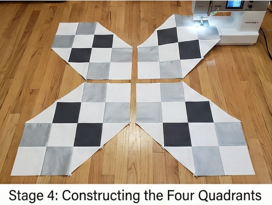 Minimalist Carpenter’s Star Quilt Ideas for Modern Beds