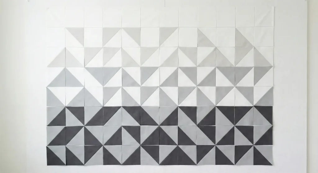 Minimalist Monochrome Scandinavian Quilt Patterns for Serene Bedrooms