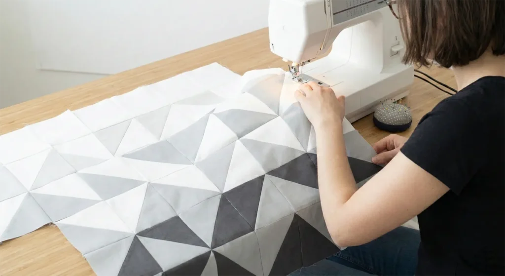 Minimalist Monochrome Scandinavian Quilt Patterns for Serene Bedrooms