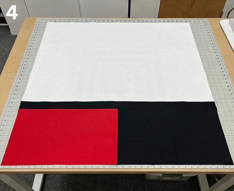 Minimalist Red, Black, and White Quilts with Clean Modern Lines