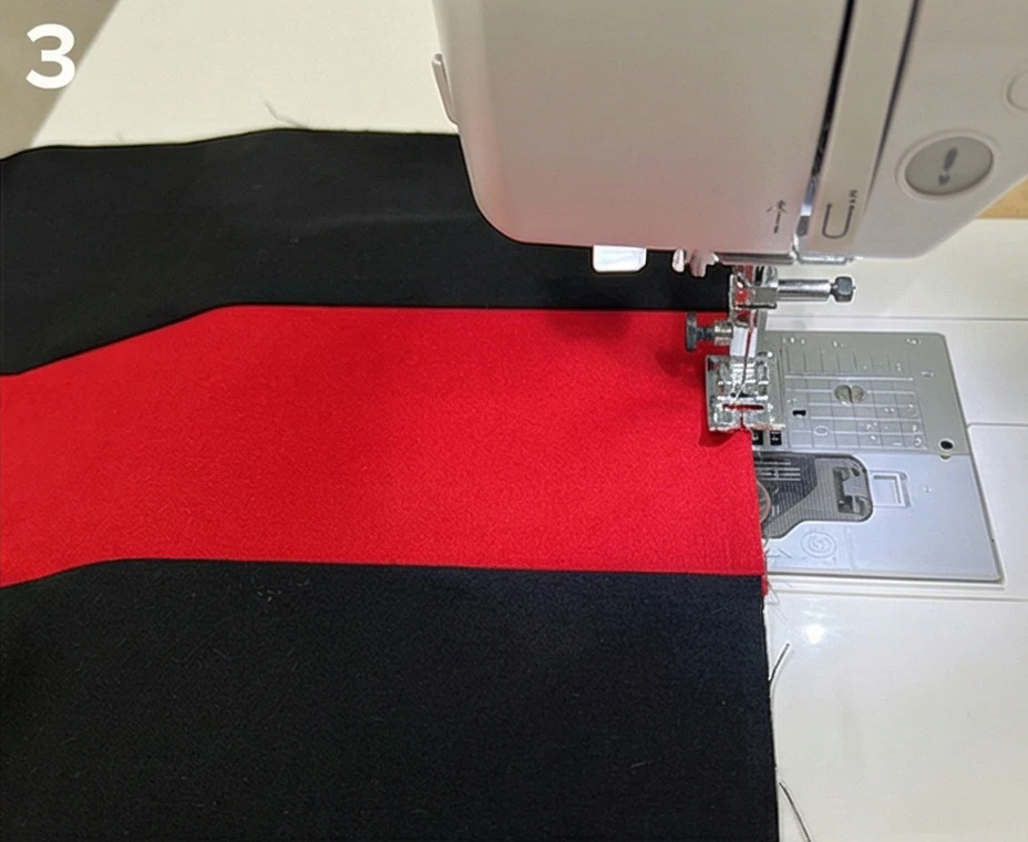Minimalist Red, Black, and White Quilts with Clean Modern Lines