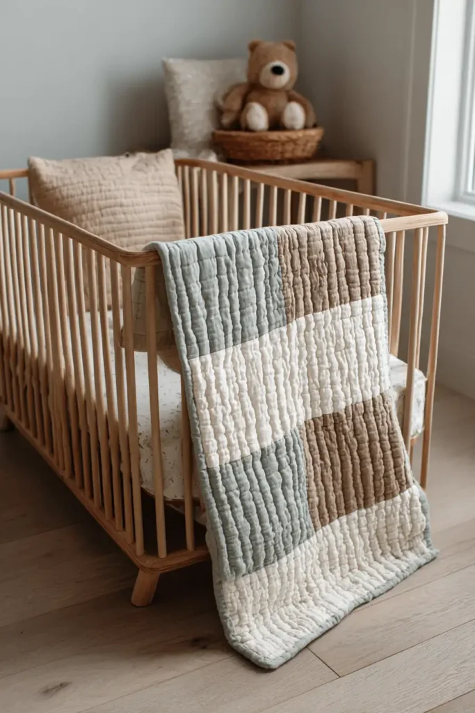 Minimalist Two-Tone Baby Quilt Designs for Modern Parents