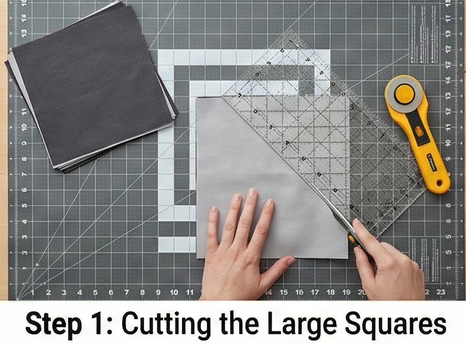 Modern Geometric Triangle Quilt Patterns for Teen Boys