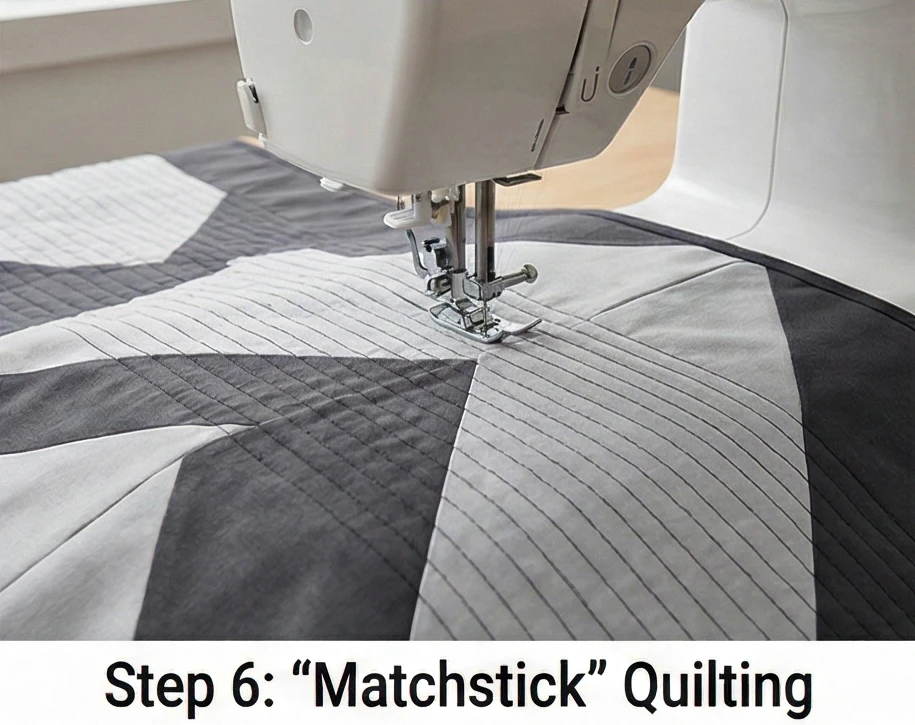 Modern Geometric Triangle Quilt Patterns for Teen Boys