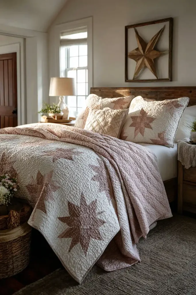 Modern Nordic Cross Quilt Ideas for Living Room Accents