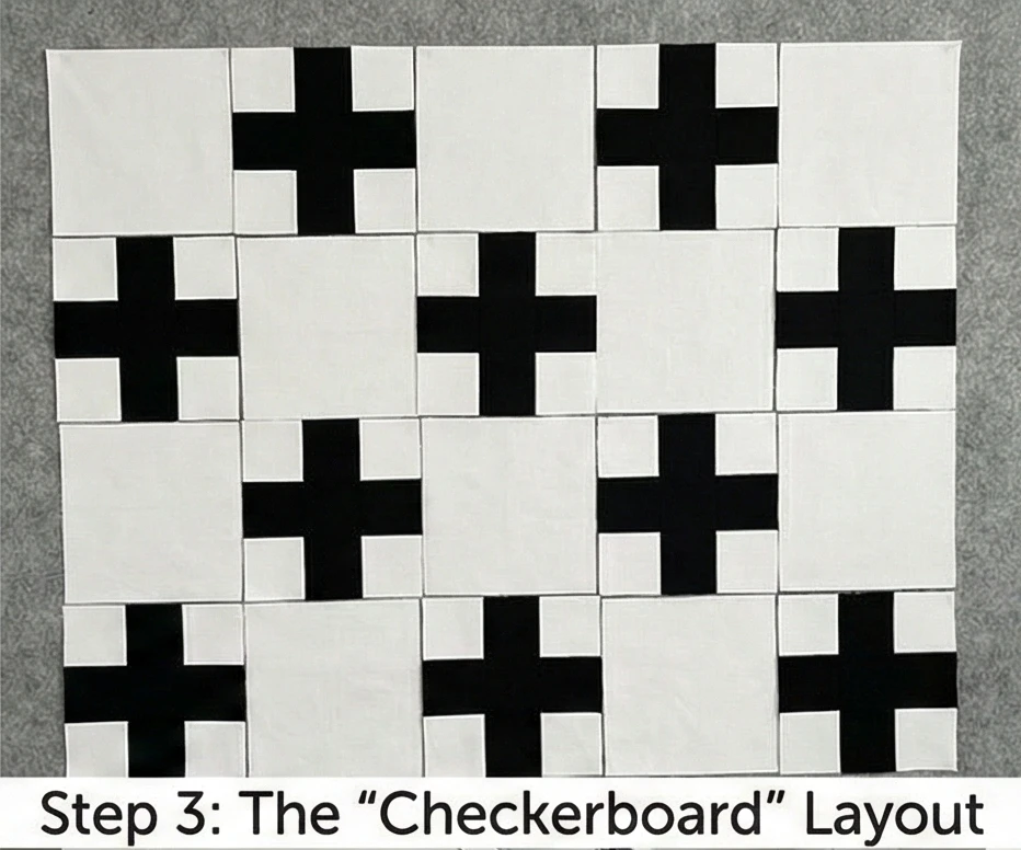 Modern Nordic Cross Quilt Ideas for Living Room Accents