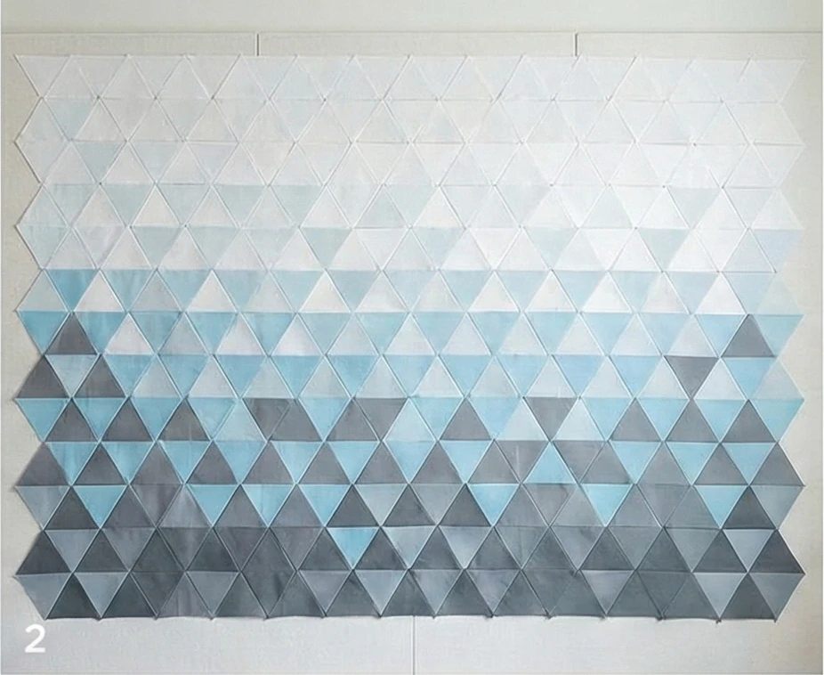 Modern Triangles Scandi Quilt for Contemporary Sofa Covers