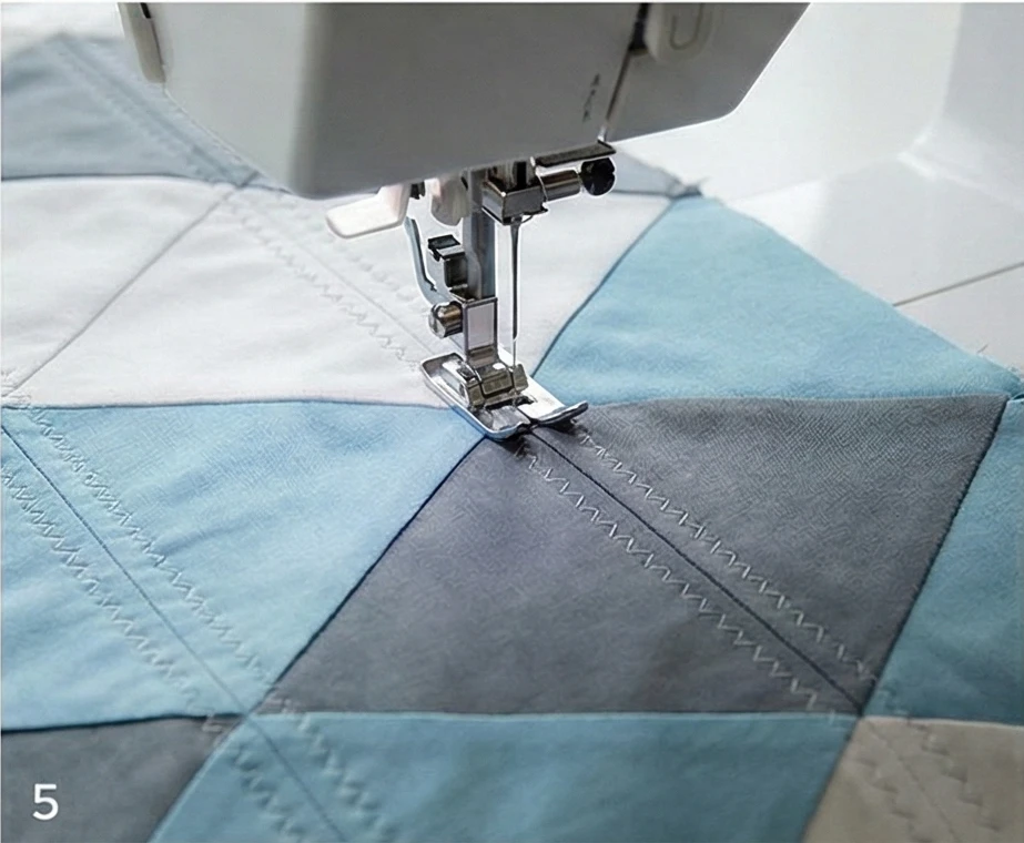 Modern Triangles Scandi Quilt for Contemporary Sofa Covers