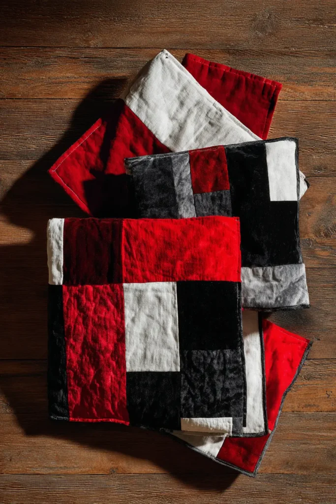 Multi-Texture Modern Looking Quilts for Cushion Covers