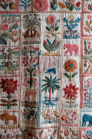 Nakshi Kantha Quilt Techniques and Patterns