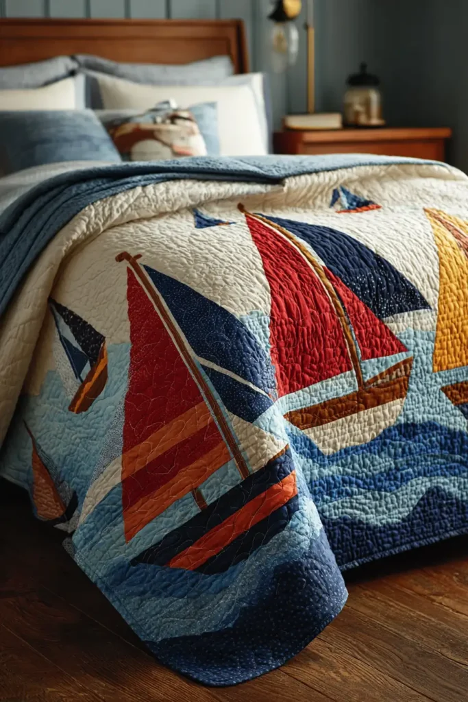 Nautical & Pirate Themed Bedding Sets for Coastal Rooms