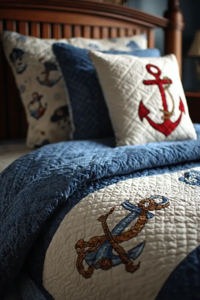 Nautical & Pirate Themed Bedding Sets for Coastal Rooms
